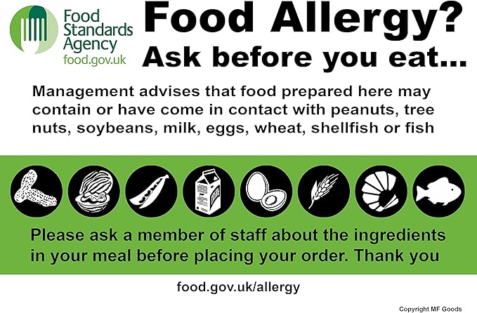 Allergy Notice